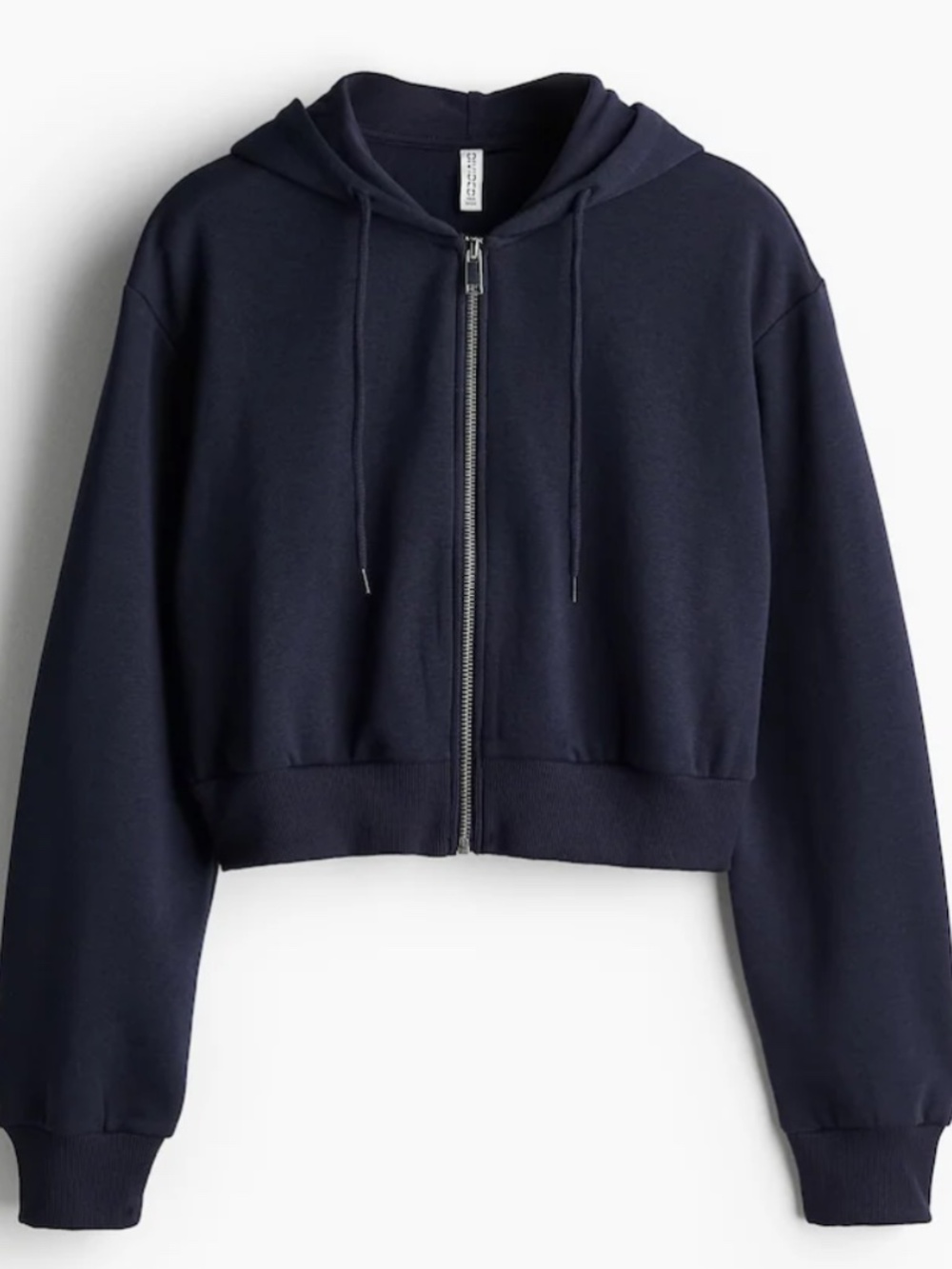 H&M Zip Up Cropped Hoodie